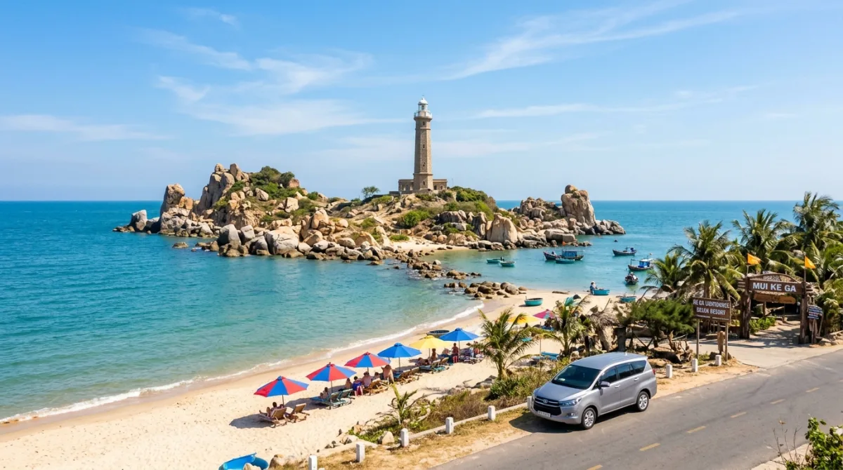 Thuê Xe Đi Lagi Bình Thuận Giá Rẻ Coco Beach Dinh Thầy Thím