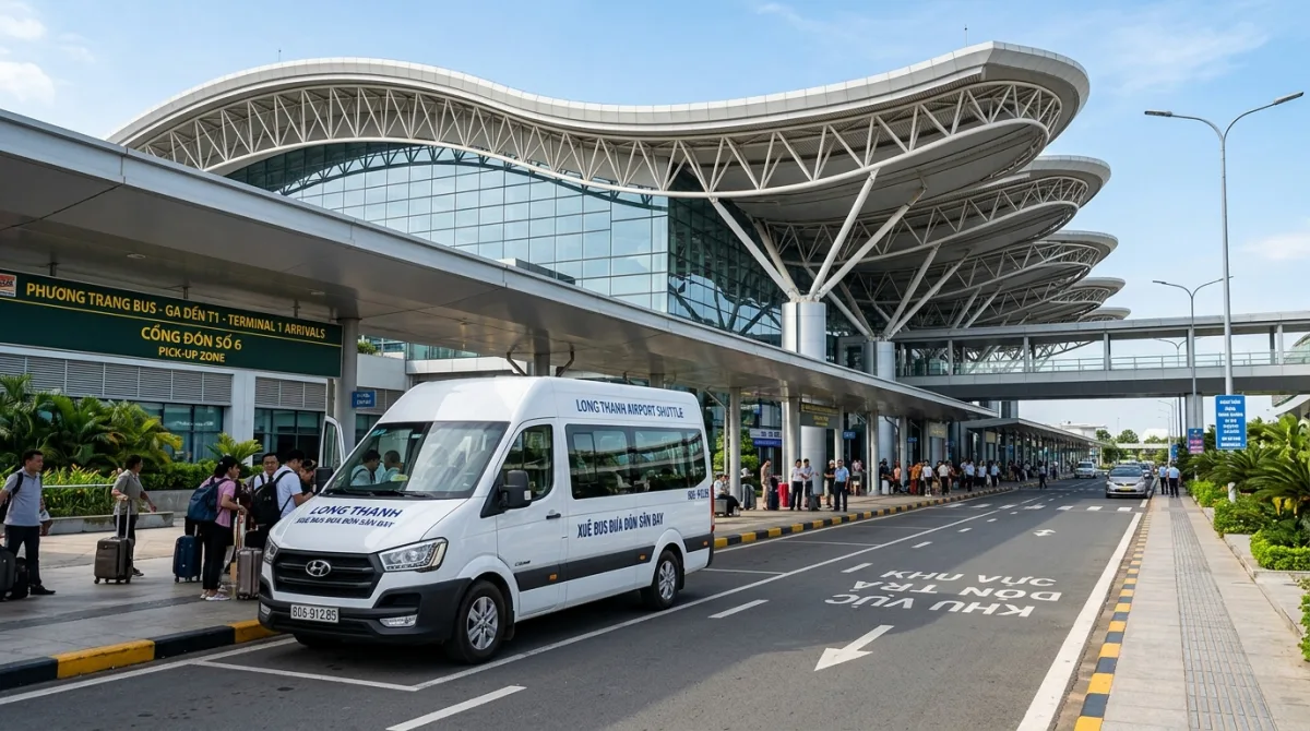 Thuê Xe 16 Chỗ Đưa Đón Sân Bay Long Thành Hyundai Solati & Ford Transit
